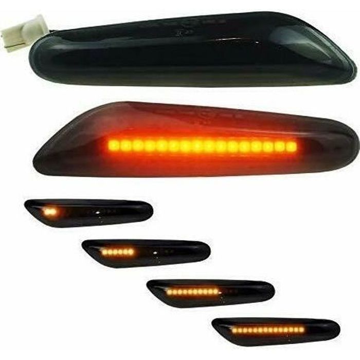 2 CLIGNOTANT REPETITEUR LED DYNAMIQUE BMW SERIE 1 SERIE 3 5 E60 E61 E90 E91 E92 E93 X1 E84