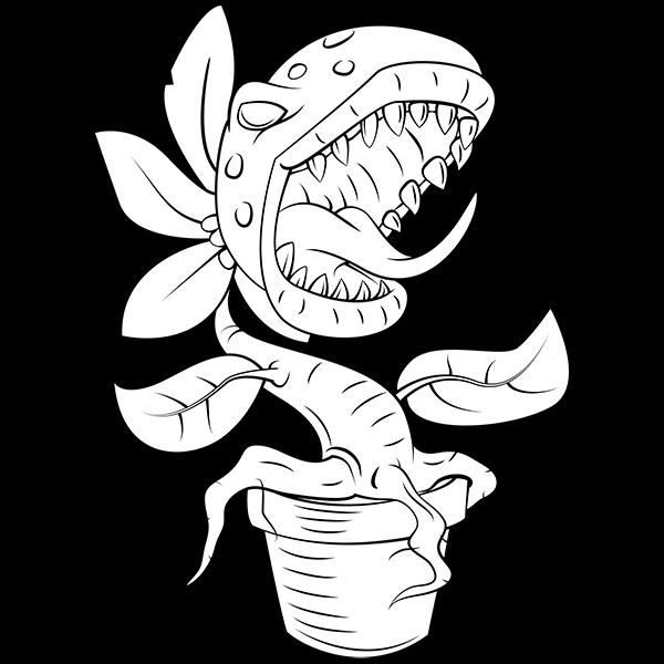 Sticker Nature Pot Plante Carnivore 35x26 Cm Blanc Fleur050 Achat Vente Stickers Cdiscount