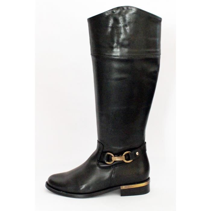 botte cavaliere noire femme