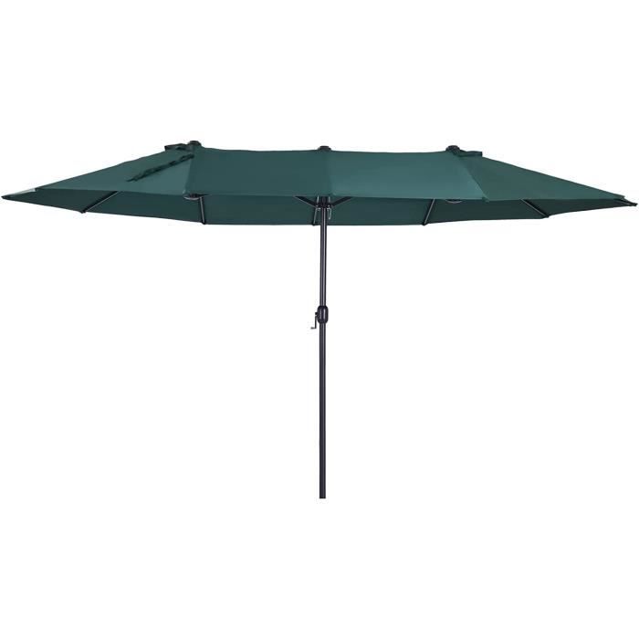 Parasol de jardin XXL parasol grande taille 4,6L x 2,7l x 2,4H cm