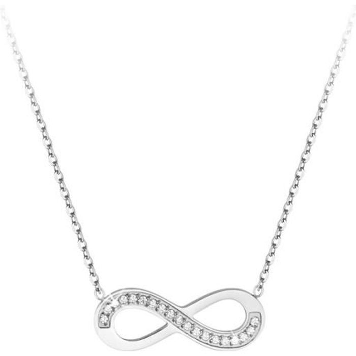 Collier l'infini SC Crystal orné de Cristaux Swaro Collier l'infini SC Crystal orné de Cristaux Swaro