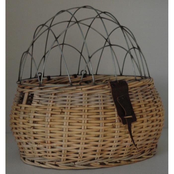 Caisse De Transport Pour Chat Ou Chien En Osier Pour Velo Cdiscount Animalerie
