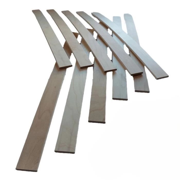10 lattes - 680x53x8 mm - lit 140 - Pour sommier SEDAC