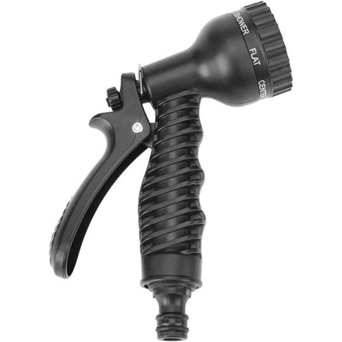 Nasharia Douchette Jardin 8 Modes - Pulvérisateur Haute Pression Métal - Arrosage, Lavage Voiture, Animaux