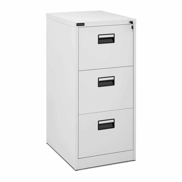 Armoire À Dossiers Suspendus Métallique 3 Tiroirs Meuble De Rangement