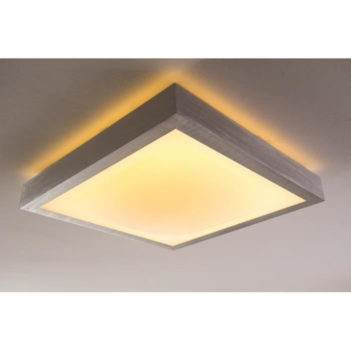 Plafonnier Salle De Bain Lampe Led Carre Ip44 18w Achat Vente