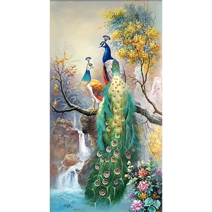 Diamond Painting Phönix XXL 60x120 Cm – Mit Eckigen Steinen, DIY Set Für Erwachsene, Home Decor