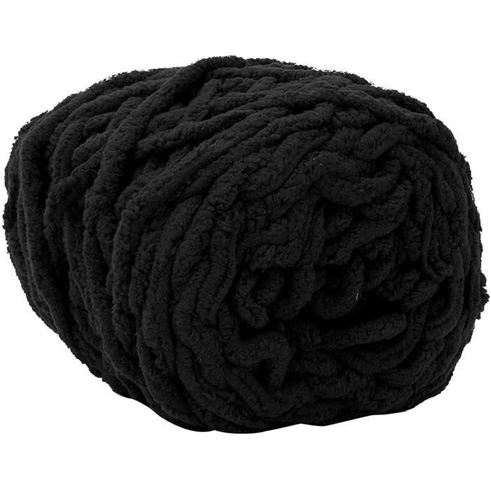 Lot de 20 pelotes de laine épaisse pour tricoter des écharpes Noirs 254 -  Cdiscount Beaux-Arts et Loisirs créatifs