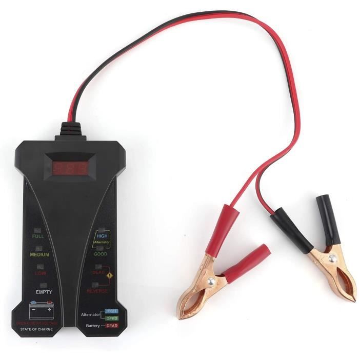 Testeur de batterie numérique 12 V Test de sortie de l