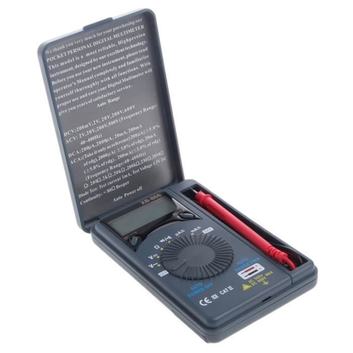 Multimètre Numérique TM-510 2000 Points - Voltmètre Automatique Avec Testeur Tension Sans Contact