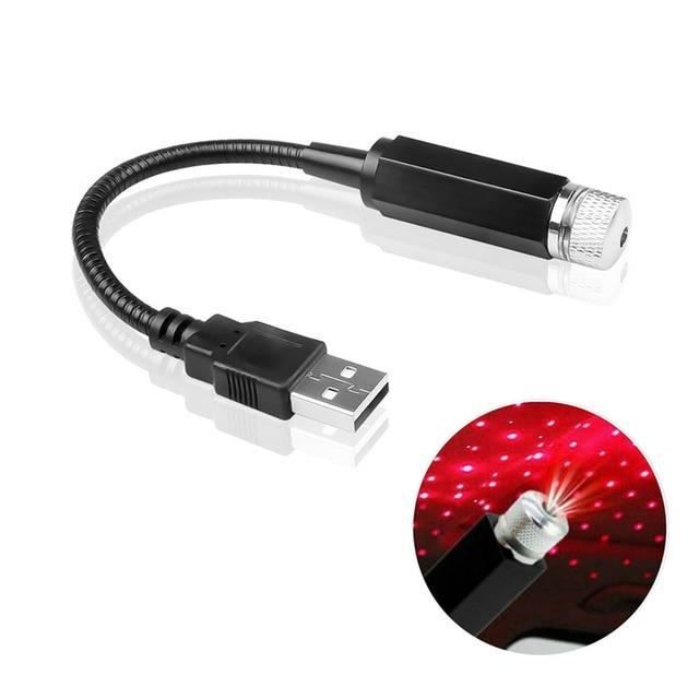 Rouge - Mini lampe Led USB RGB pour voiture, projecteur Led coloré pour  l'atmosphère, la galaxie, les étoiles - Cdiscount TV Son Photo