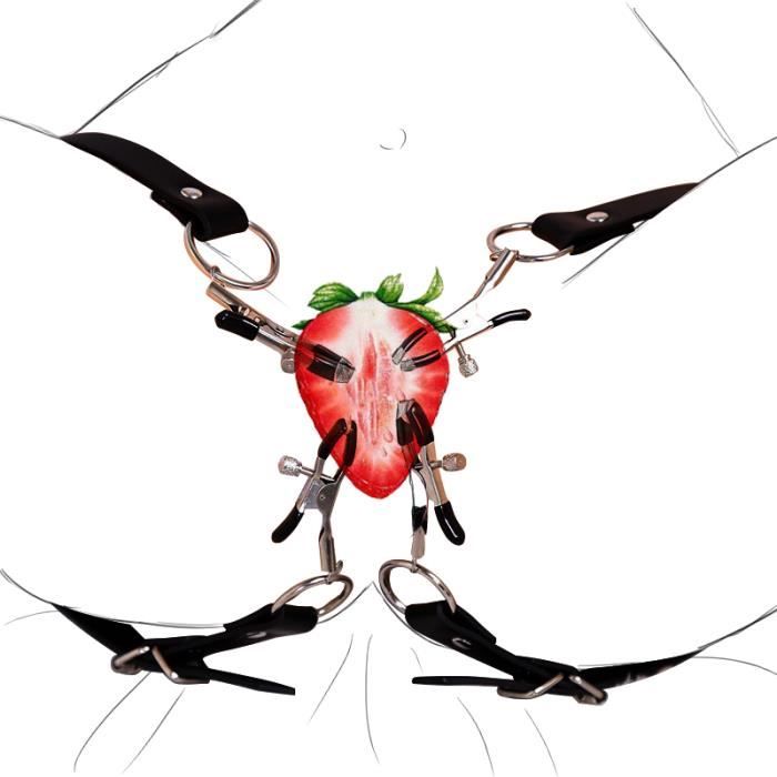 Pince à Clitoris en métal, accessoire de Bondage BDSM, retenue'esclave