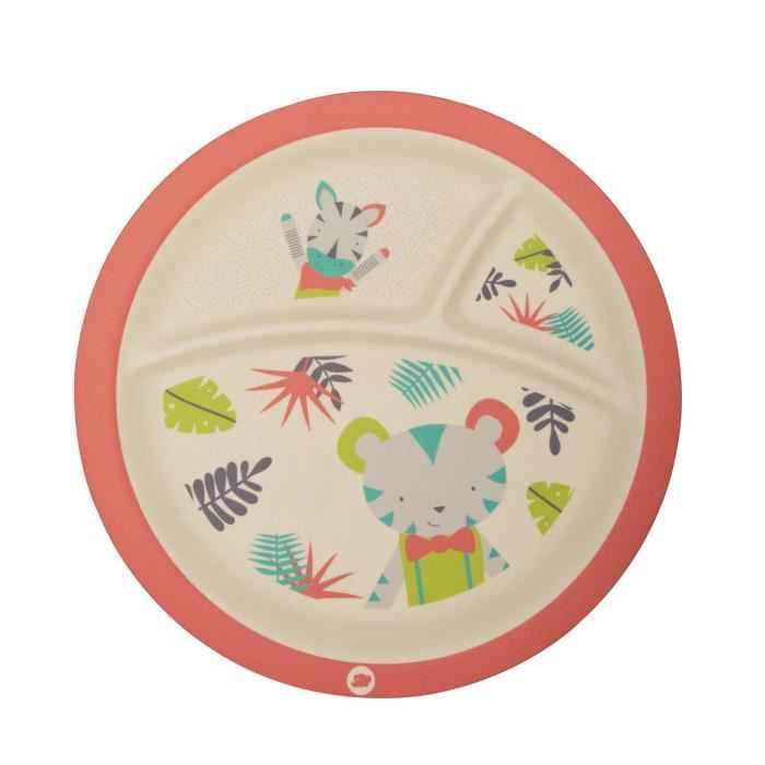 Bebe Confort Assiette En Bambou Avec Compartiments Jungle Vibes Cdiscount Puericulture Eveil Bebe