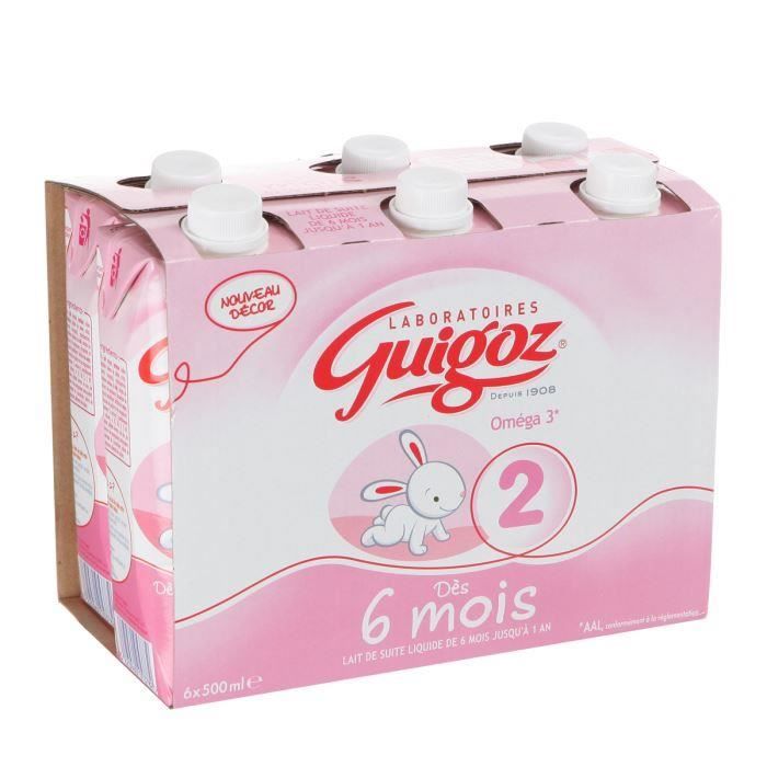 Lot De 2 Guigoz Omega 3 Brique De Lait 2eme Age 6x500 Ml De 6 A 12 Mois Achat Vente Lait 2e Age Lot De 2 Guigoz Omega