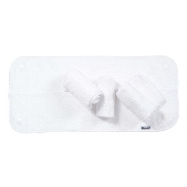 Candide Lot De 4 Serviettes Eponges Blanches Pour Matelas A Langer Pressionnees Cdiscount Puericulture Eveil Bebe