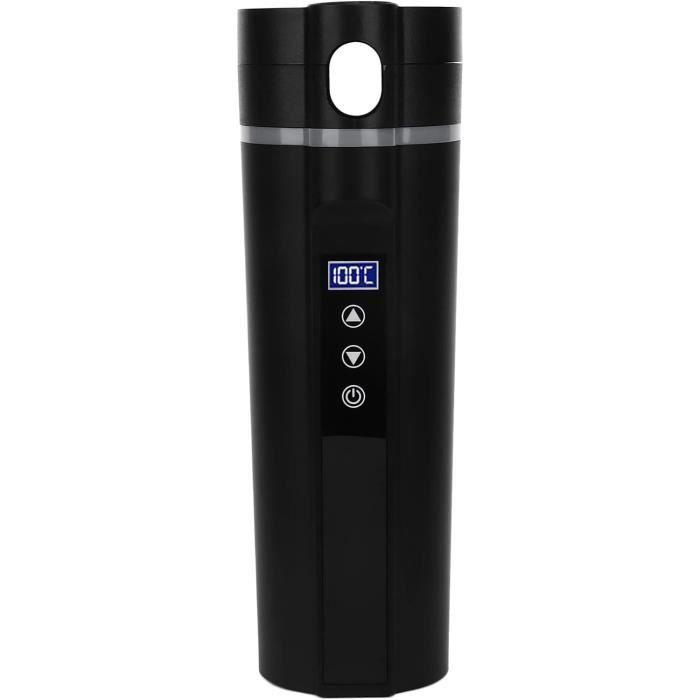 Bouilloire électrique 12V Pour Voiture - 450 Ml Inox 304 - Prise Allume-cigare - Idéale Voyage, Café, Thé Sur La Route
