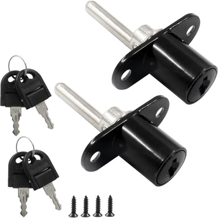 Lot De 2 Verrous De Capot à Dégagement Rapide - Alliage Aluminium, Bouton-poussoir - Pour Voiture, Capot, Pare-chocs - 8