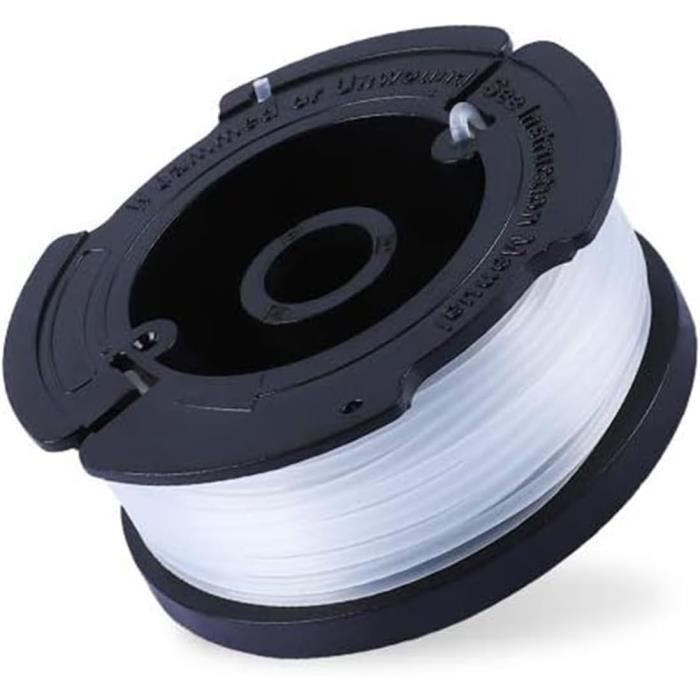 Bobine Fil Débroussailleuse Rechange Tondeuse Lot 6 Bobines Nylon Débroussailleuse Black&Decker - 1,65mm X 12,2m - Compatible GL315, GL337, GL350... Bobines Nylon Black Decker 1.65 Mm Lot 6 Bobines Capot