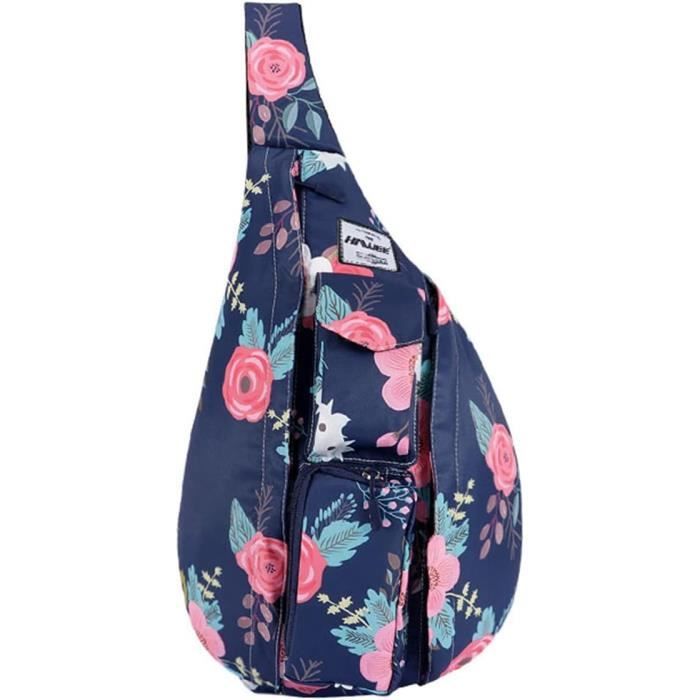 HAWEE Sac De Poitrine Sport Multifonction - Sac Bandoulière Léger Feuille D'Érable L