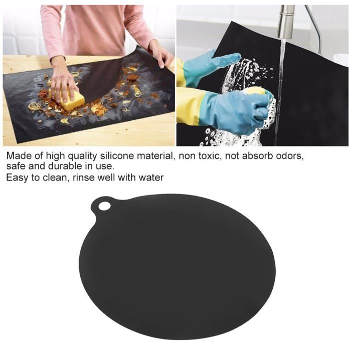 Tapis De Cuisinière En Silicone 71*50*0.3 Cm, Tapis De Protection Pour Cuisiniere A Induction Multifonction Noir 92491061 Tapis De Cuisinière En Silicone 71*50*0.3 Cm, Tapis De Protection Pour Cuisiniere A Induction Multifonction Noir 92491061