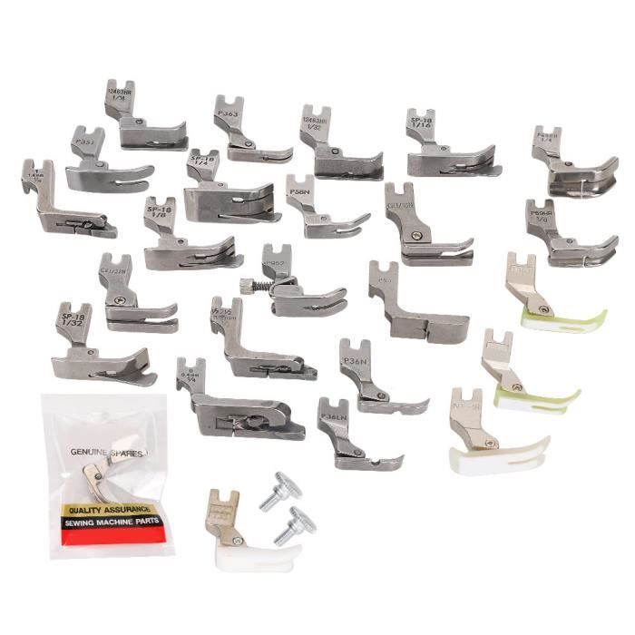 Pied Presseur Double Anneau Plastique Pour Machine à Coudre Industrielle – Guide 6 Mm – Compatible Brother, Singer