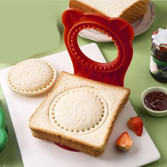 Ensemble De Coupe-sandwich 12Pcs Emporte-pièces à Sandwich, Sandwiches Cutter Outils De Bricolage Pour Cuisson Pain, Fruits, Légumes, Moule à Sandwich