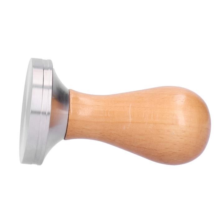 BARISTATOR Tamper café 51mm manche en bois foncé