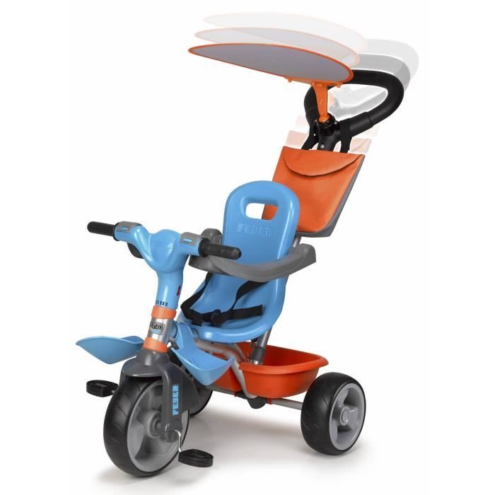 Tricycle bébé - FEBER - Baby Plus Music - Bleu - 3 roues - 9 mois et plus