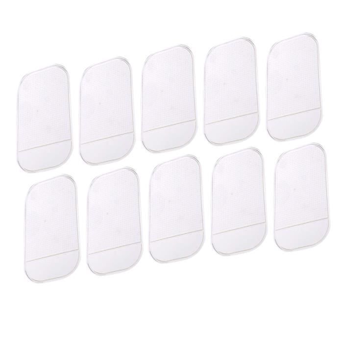 10 Tapis Antidérapants En Gel PU Pour Tableau De Bord Voiture | Adhésifs Réutilisables, Sans Résidu | Pour Téléphone, Tablette, Petits Objets - 6