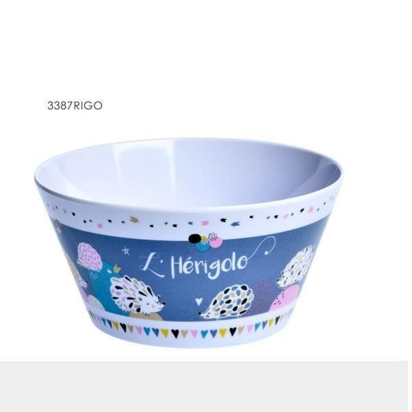 BOL EN MELAMINE 14 CM DECOR HERISSON RIGOLO FOX TROT Cdiscount Maison