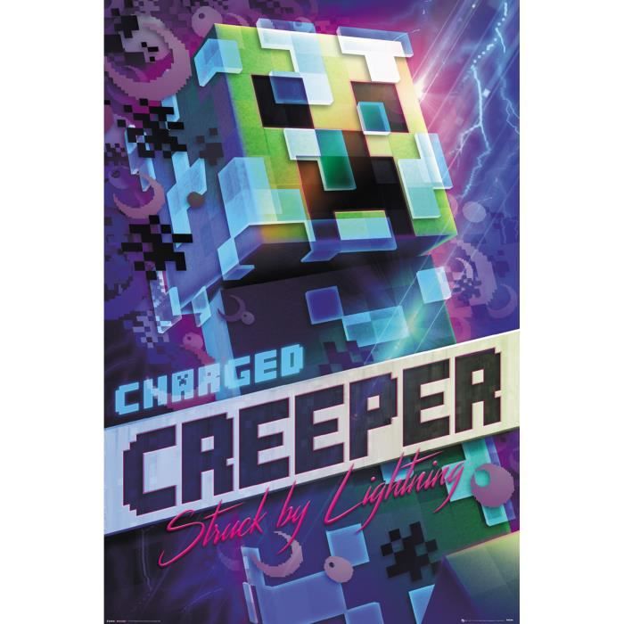 Affiche Maxi Minecraft Charged Creeper 61x91.5cm
