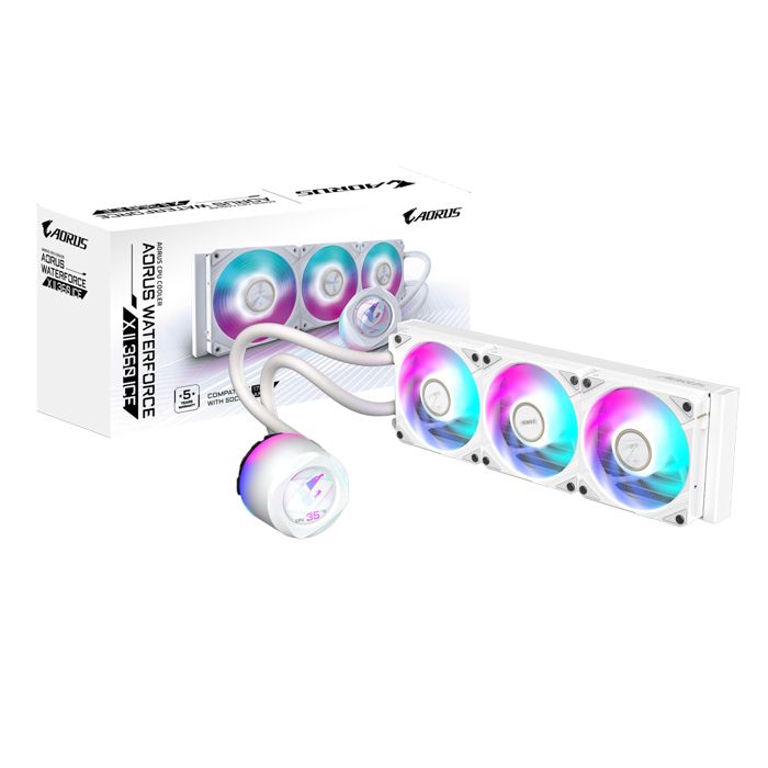 Watercooling – GIGABYTE – AORUS WATERFORCE X II 360 ICE – 360mm – 12 cm – Refroidisseur liquide tout-en-un