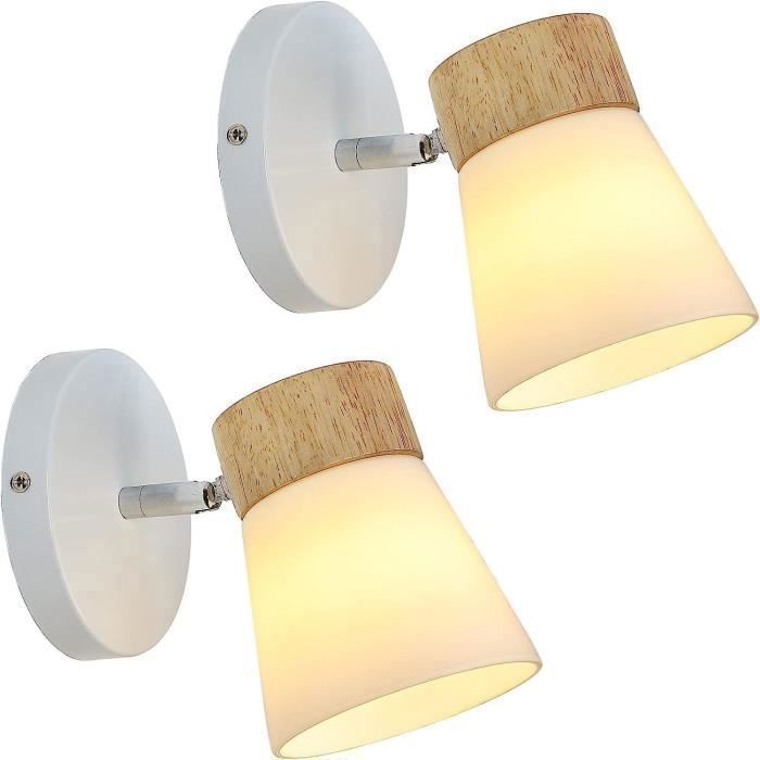 Applique Murale De Chevet Réglable - Lampe De Lecture Avec Interrupteur, Support E27, Design Minimaliste - Parfait Pour Chambre, Salon, Couloir (lot De 2) - 3