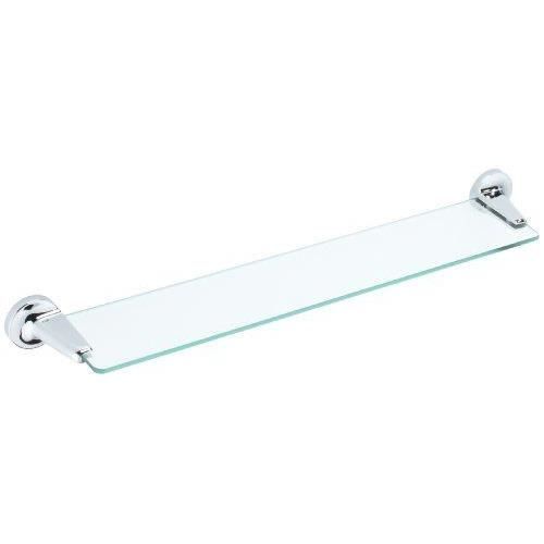 tablette de salle de bain aspen en acier inoxydable - haceka - 60cm - mat