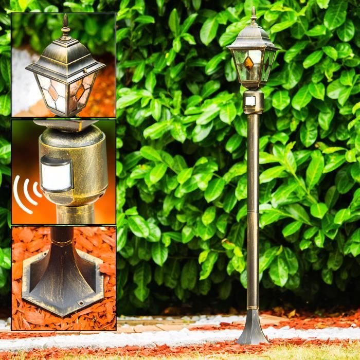 Lampe dextérieur - HOFSTEIN - Tuili - Détecteur de mouvement - Style vintage - 110 cm