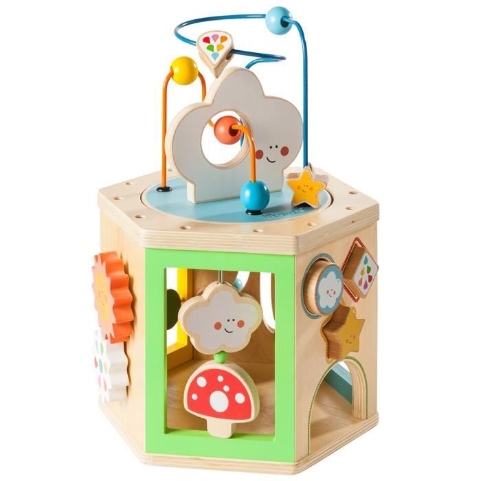 Howa Cube d'activité bébé my rainbow en bois 6010 - Cdiscount