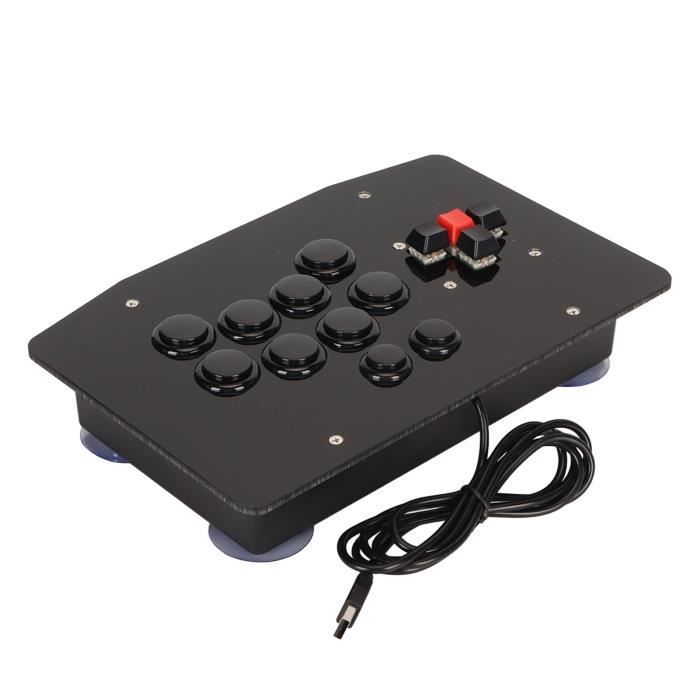 Yunseity Fight Stick, Joystick Fight Stick Stile con Porta USB 2.0, per PC, Steam, Android, per per Yunseity Fight Stick, Joystick Fight Stick Stile con Porta USB 2.0, per PC, Steam, Android, per per