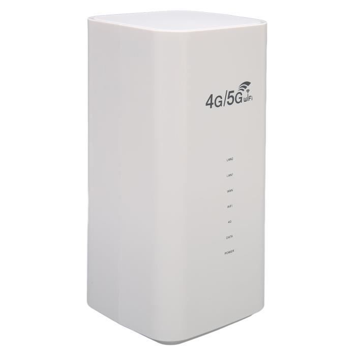 HURRISE Routeur Wi-Fi 4G LTE Routeur 4G LTE avec emplacement pour carte SIM 4 antennes informatique pack Prise UE 100 à 240V