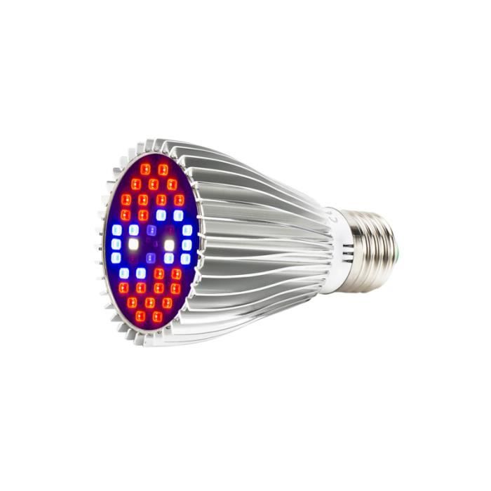 Ampoule LED Croissance 28W Spectre Complet E14/GU10 – Lampe Plante Intérieur, Fleur, Hydroponie, Bonsaï – Économie D’Énergie 85-265V