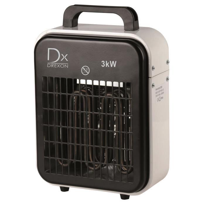Chauffage D'atelier Céramique 3000W Avec Thermostat - Idéal Pour Garage, Atelier, Serre