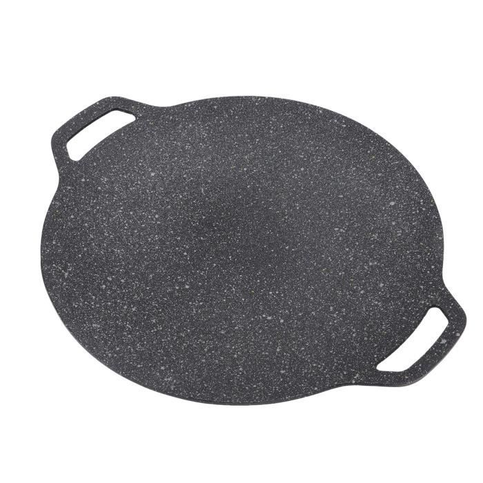 Poêle à Griller Multifonction Fonte Et Inox - Idéale Pour Barbecue, Steaks Et Cuisine Maison, Antiadhésive Et Robuste