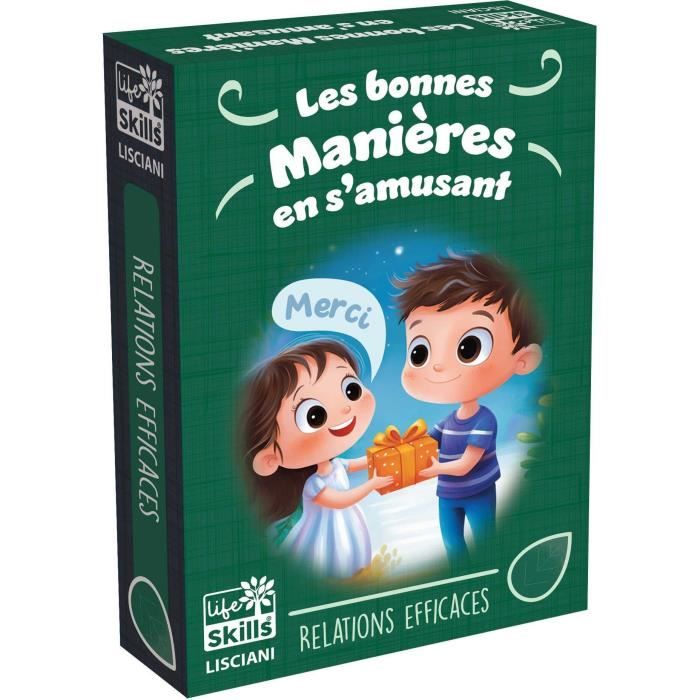 Jeu de cartes des bonnes manières Jeu Éducatif LIFE SKILLS Cartes illustrées