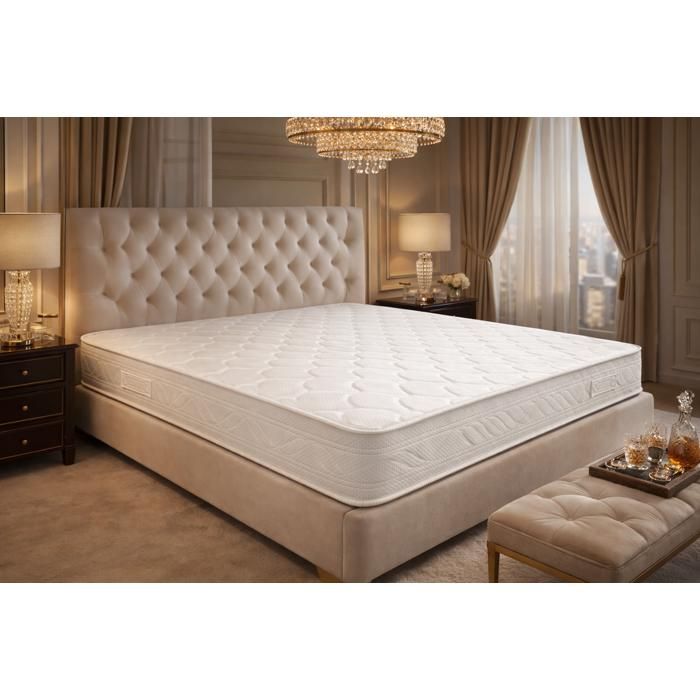 Matelas Très Ferme Pour Canapé Lit 160x200 x 10 cm - 5 zones de Confort - Noyau Poli Lattex HR Dernière Génération - Très Respirant