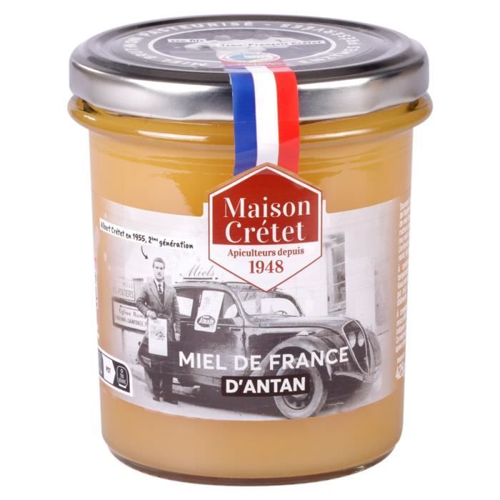 Maison Crétet-Miel de France d'Antan- récolte artisanale-425g