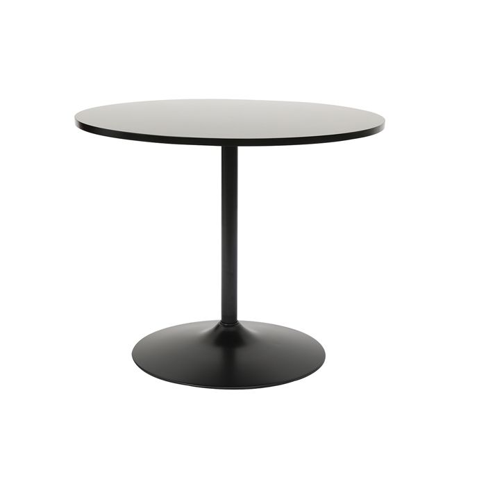 Miliboo Stephane Plaza Table A Manger Design Ronde Noire 90 Cm