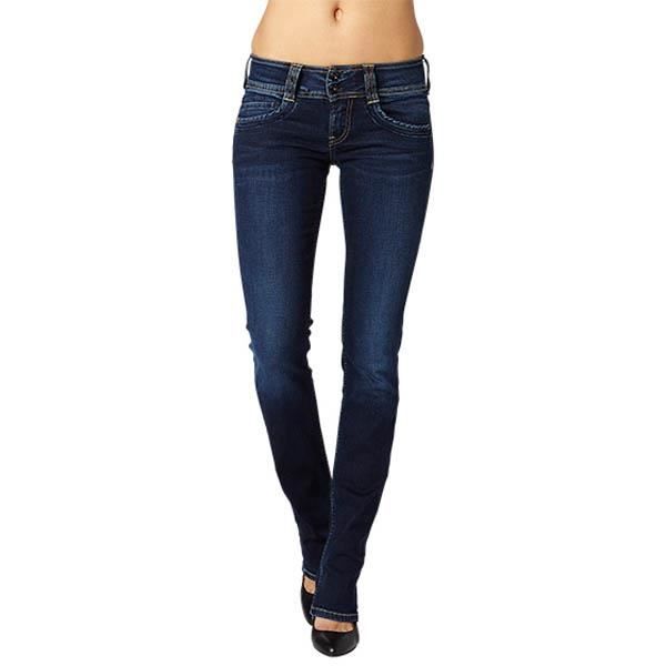 Jeans Pepe Jeans Gen L32 PEPE JEANS Femme Regular Taille basse Bleu Bleu Cdiscount Pret a Porter