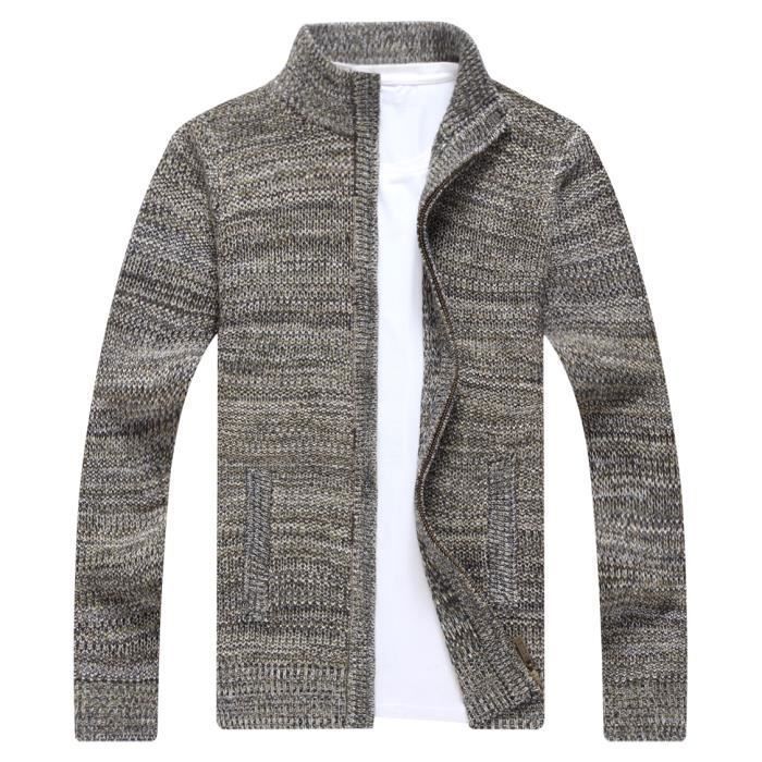 Fermeture éclair Sweat Col Montant ZippÃ© Homme Sweat Zippã Gilet