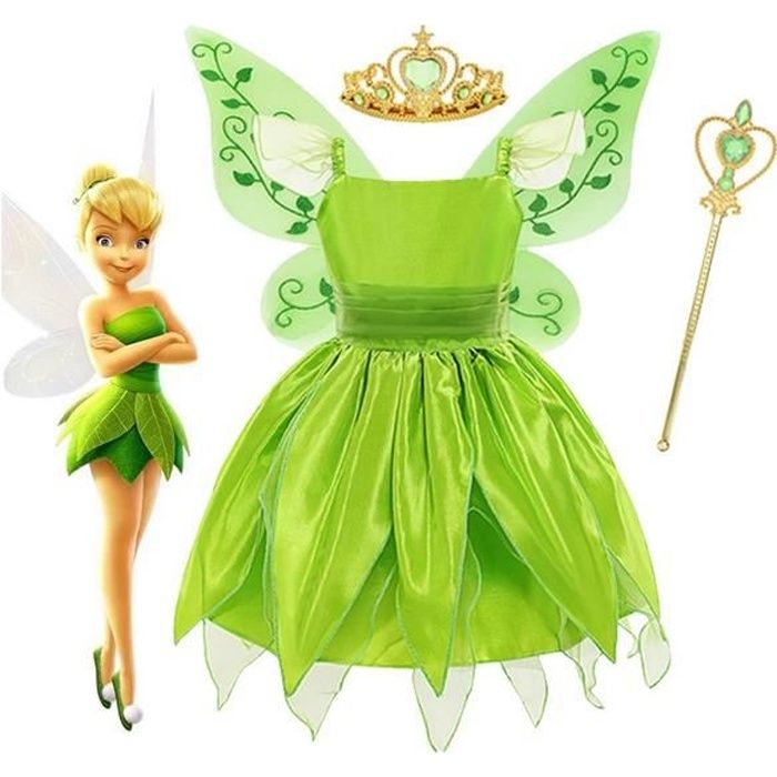 Costume Reine des Neiges Elsa & Anna pour adulte et fille - Robe de fête  Cosplay carnaval vert - Cdiscount Jeux - Jouets