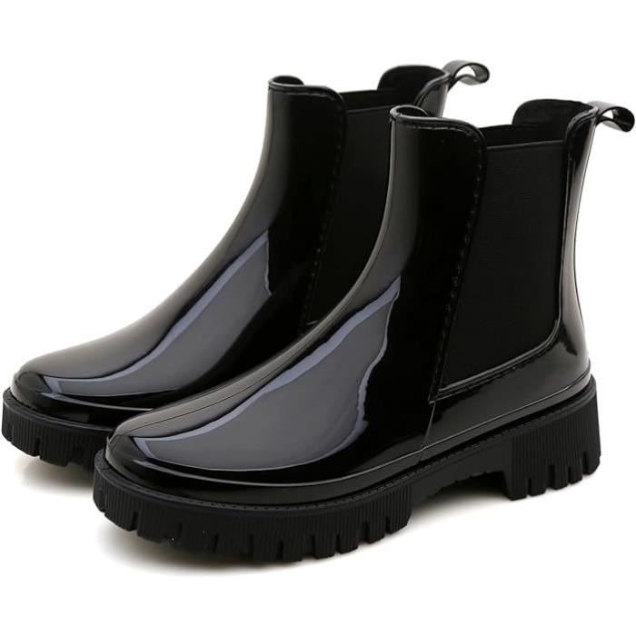 Bottines de pluie femme clearance