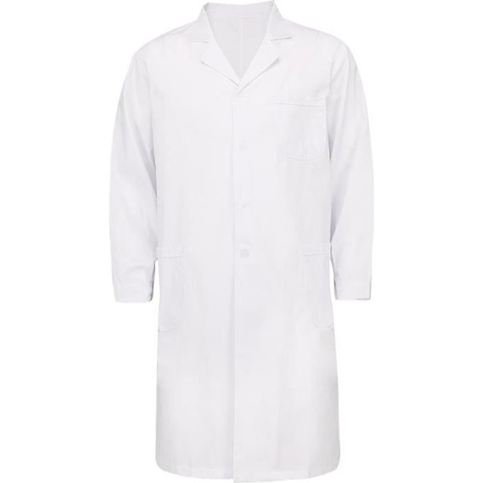Blouse Blanche Enfant Médecin/scientifique - En Polyester/élasthanne, Pour Jeux De Rôle, Halloween, école | Taille Unique Ajustable